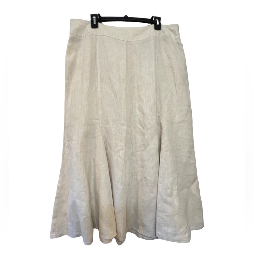 JM Collection linen skirt size 16